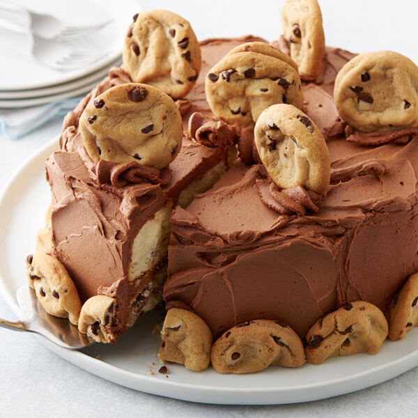Triple Chocolate Chip Cookie Cake - The Little Blog Of Vegan
