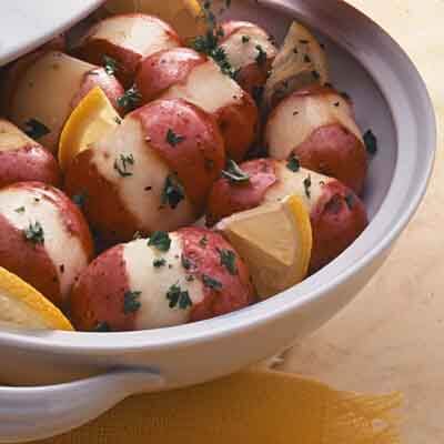 New Potatoes with Lemon Horseradish