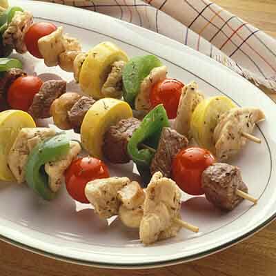 Herb Chicken Vegetable Kabobs