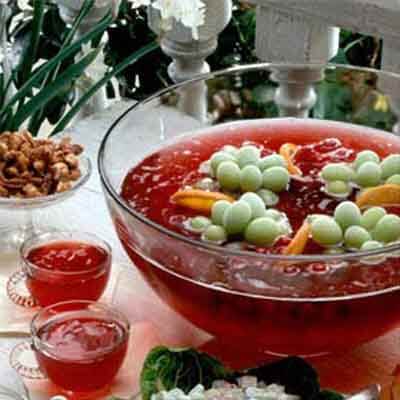 Sparkling Punch with Fruit Ice Ring