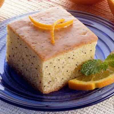 Orange Sour Cream Poppy Seed Cake