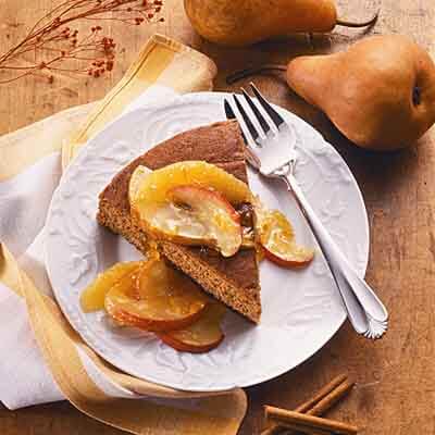 Gingerbread with Fruited Compote