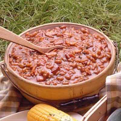 Stove-Top Spicy Baked Beans
