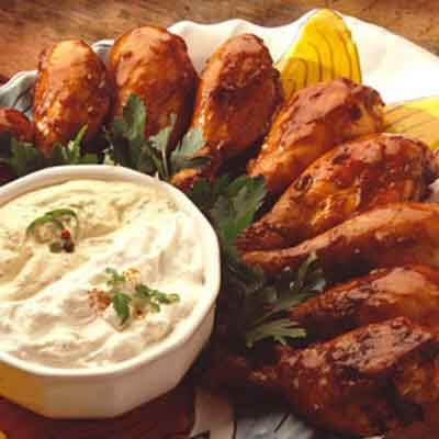 Grilled Drumsticks With Zesty Dippers