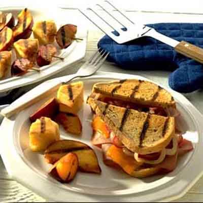 Grilled Ham & Onion Sandwich