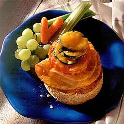 Turkey & Vegetable Open-Faced Sandwich