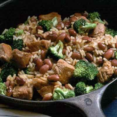 Skillet Pork, Rice & Beans