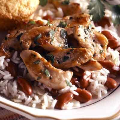 Cilantro Chicken with Beans & Rice