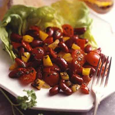 Sweet Pepper Balsamic Bean Salad