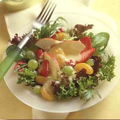 Fruit Salad with Sweet Orange Cream