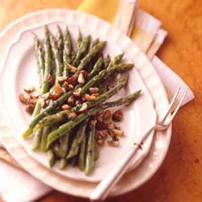 Asparagus with Toasted Hazelnut Butter