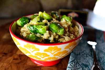 Risotto with Browned Butter & Brussels Sprouts