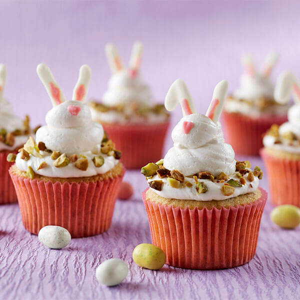 Spring Bunny Pistachio Cupcakes