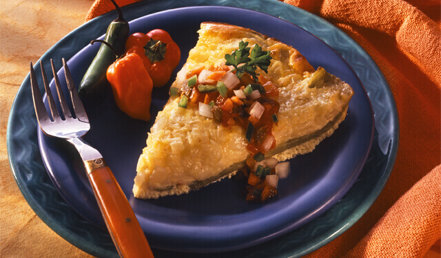 Mexican Onion & Chile Pie