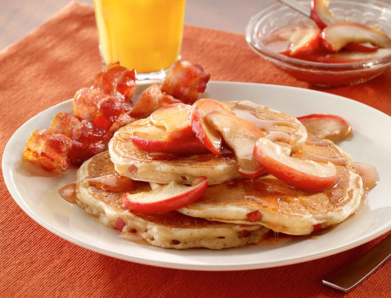 Apple Cinnamon Pancakes Recipe | Land O'Lakes