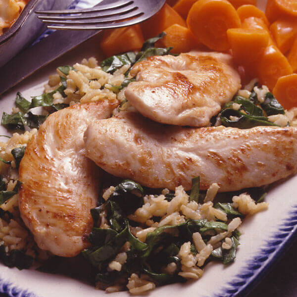 Chicken & Spinach-Lemon Rice