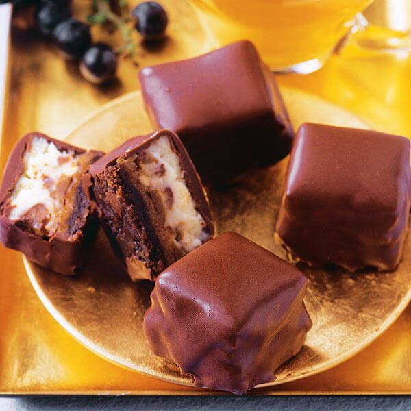 Chocolate Caramel Cheesecake Bites