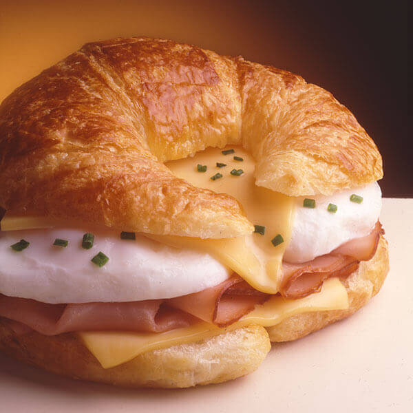 Egg & Ham Topped Croissant