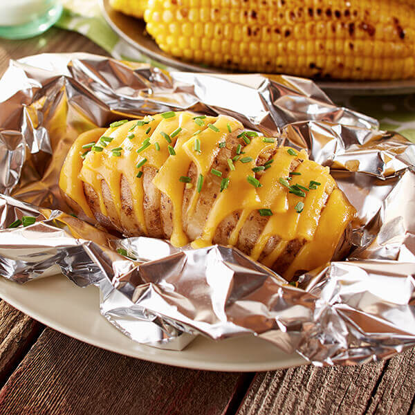 Grilled Hasselback Potatoes