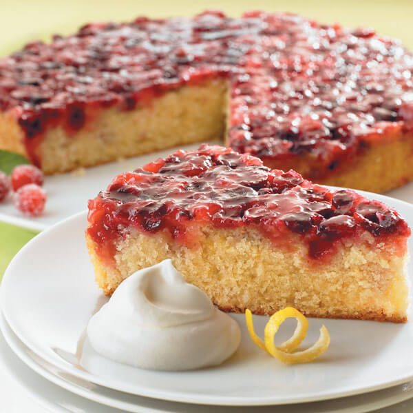 Festive Cranberry Upside-Down Cake