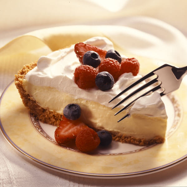 Lemon Cream Pie With Fresh Fruit recipe