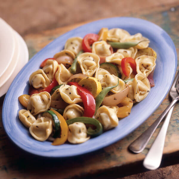 Roasted Vegetables with Tortellini  