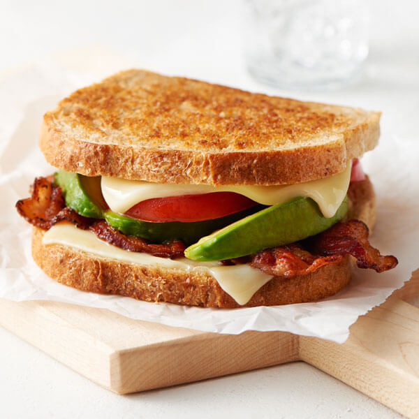 Bacon & Avocado Grilled Cheese Sandwiches
