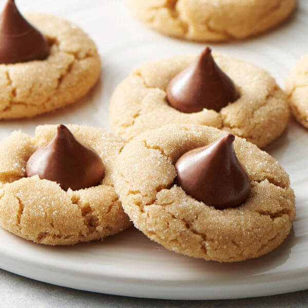 thumbprint chocolate kiss cookies