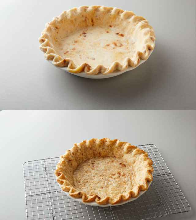 Unbaked and Baked Crusts
