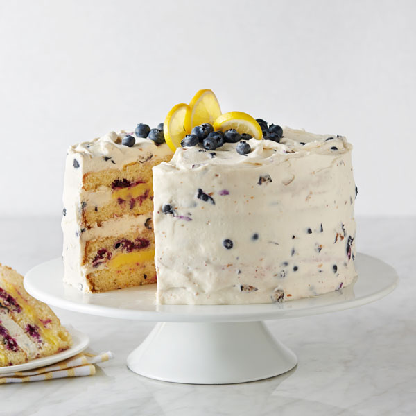 Lemon-Blueberry Oat Cake - Jazzy Vegetarian - Vegan and Delicious!