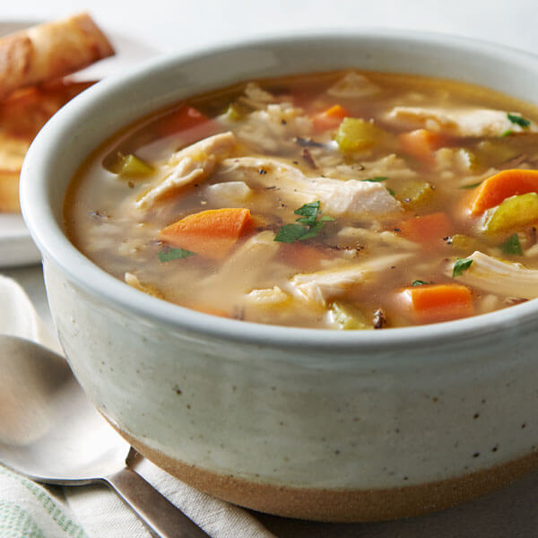 Super Easy Chicken & Rice Soup