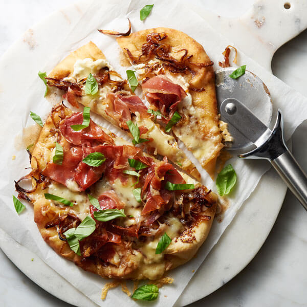 Caramelized Onion and Browned Butter Ricotta Pizza