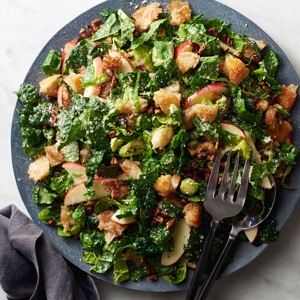Kale Salad with Butter Fried Crunchies