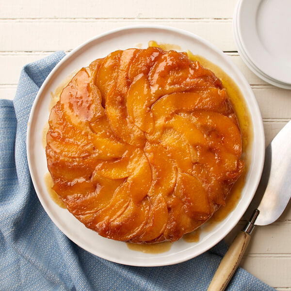 Ginger Peach Upside-Down Cake