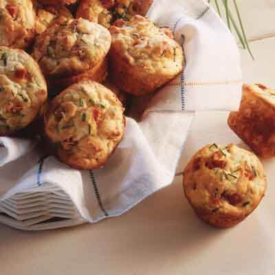 Pepperoni 'n Chive Mini Muffins