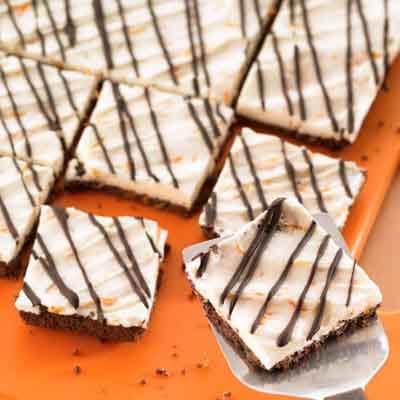 Orange Buttercream Squares