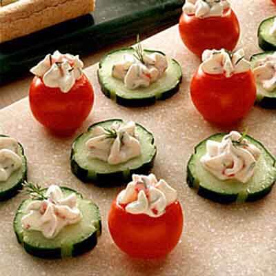 Cucumber & Tomato Dill Bites