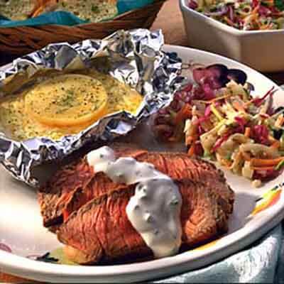 Broiled Steak with Horseradish Sauce