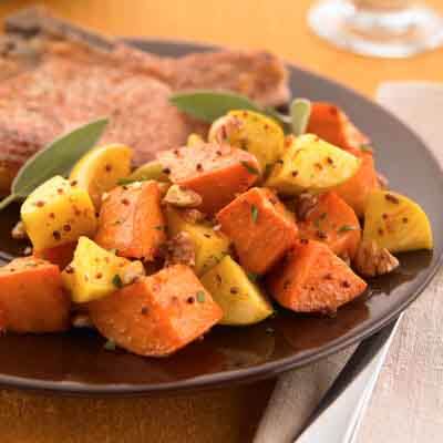 Spicy Sweet Potatoes & Apples