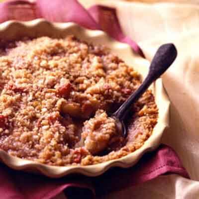 Pear Rhubarb Brown Betty