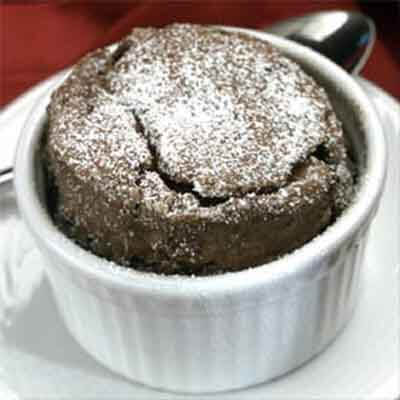 Individual Chocolate Espresso Soufflés