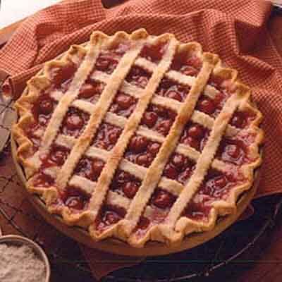 Lattice-Topped Cherry Pie