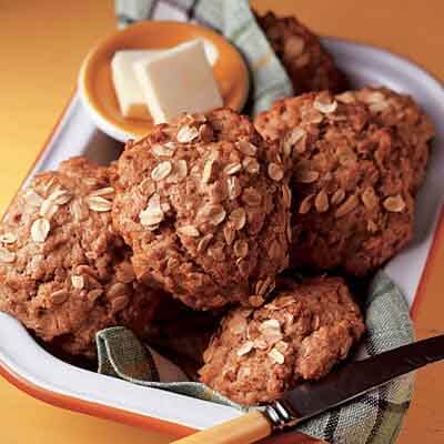 Whole Wheat Oatmeal Drop Biscuits