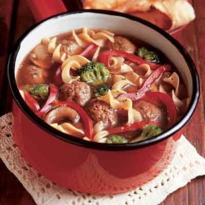 Italian Meatball & Noodle Soup