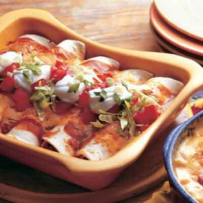 Spicy Black Bean & Chicken Enchiladas