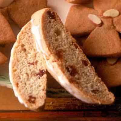 Cherry Eggnog Biscotti