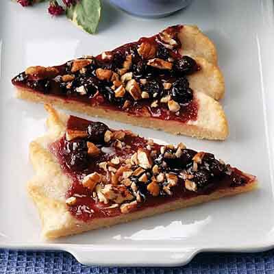 Sweet Blueberry Dessert Pizza