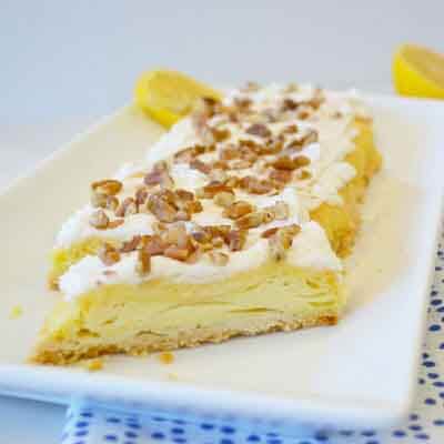 Lemon Pecan Pastry Slices