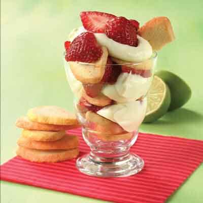 Strawberry Lime Mousse Parfaits