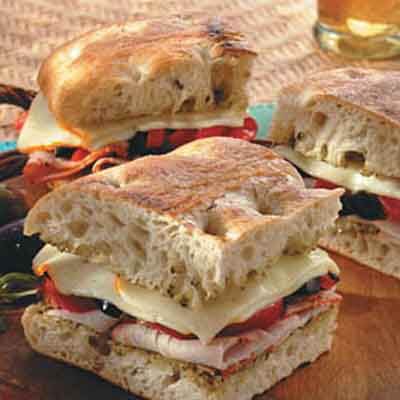 Mediterranean Grilled Turkey Sandwich